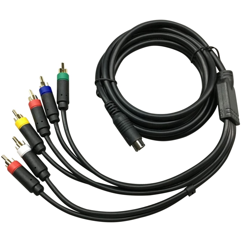 RGB/RGBS RCA Ʈ ̺, ÷  SEGA Saturn  Ư  Red Blue Green RGB + Sync    ̺